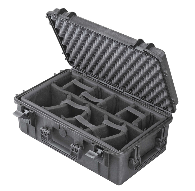 SOCASE 520- Hartschalen Transportkoffer - Außenmaß: 574 x 361 x 225mm (Viele Ausführungen)