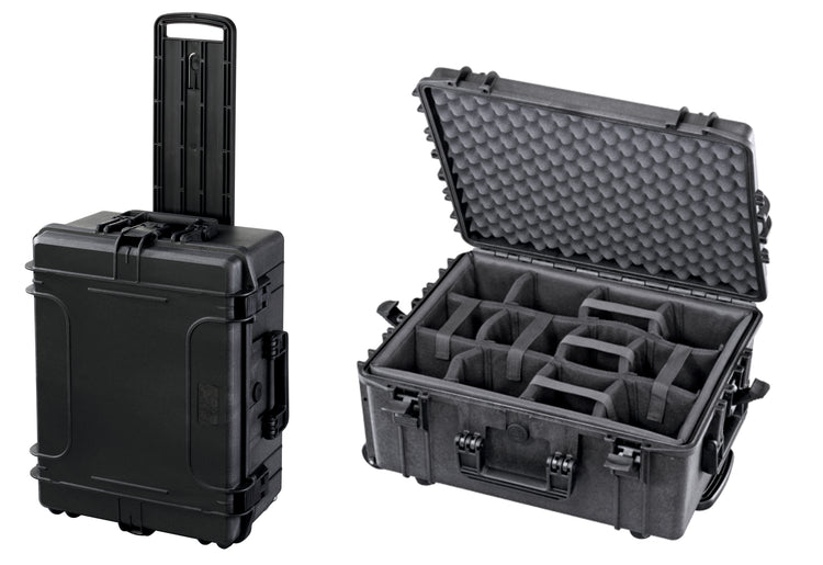 MAX540H245 - Hartschalen Transportkoffer - Außenmaß: 594x473x270mm (Viele Ausführungen)