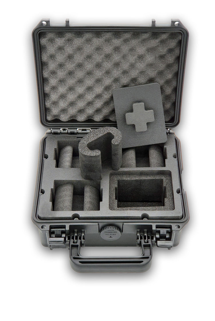 MC-CASES ® Uhrenkoffer Transportkoffer für bis zu 4 Uhren - Reisekoffer - Wasserdicht - Abschließbar - Perfekt für Reisen - Extrem geschützt -