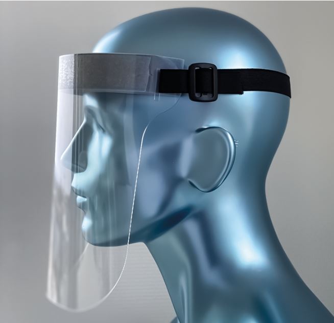 Gesichtsvisier - sehr hochwertig - PET Kunststoff Schutzschild Gesichtsschild