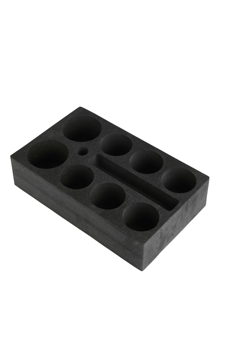 SCHAUMEX® Flaschenhalter aus Schaumstoff – Platz für 8 Flaschen/Getränke – Camping Wohnwagen, Wohnmobile, Boote