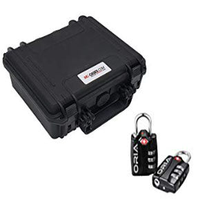 MC-CASES ® Uhrenkoffer Transportkoffer für bis zu 4 Uhren - Reisekoffer - Wasserdicht - Abschließbar - Perfekt für Reisen - Extrem geschützt -