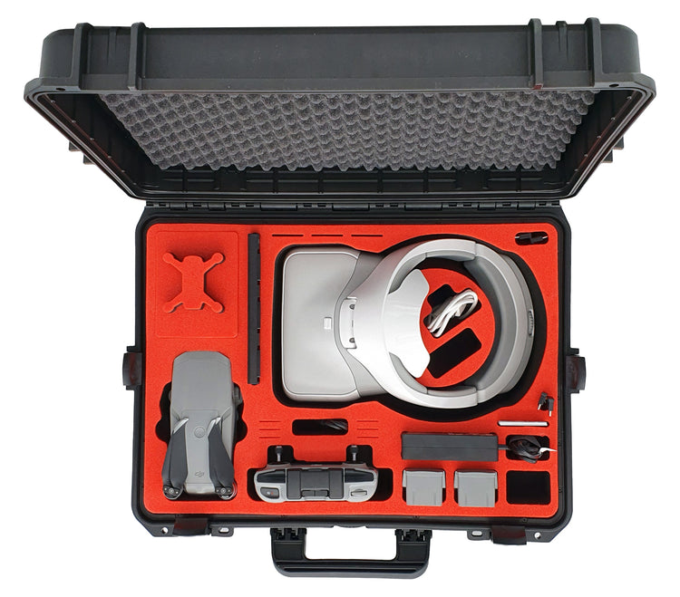 MC-CASES® Koffer für DJI Mavic Air 2S und Air 2 & DJI Goggles und 6 Akkus + Zubehör