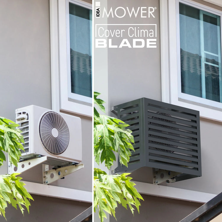 Abdeckung / Schutzhaube "Blade" für außen Klimaanlage / Klimagerät oder Wärmepumpe sowie für Poolfilteranlagen aus hochwertigem Verbundaluminium