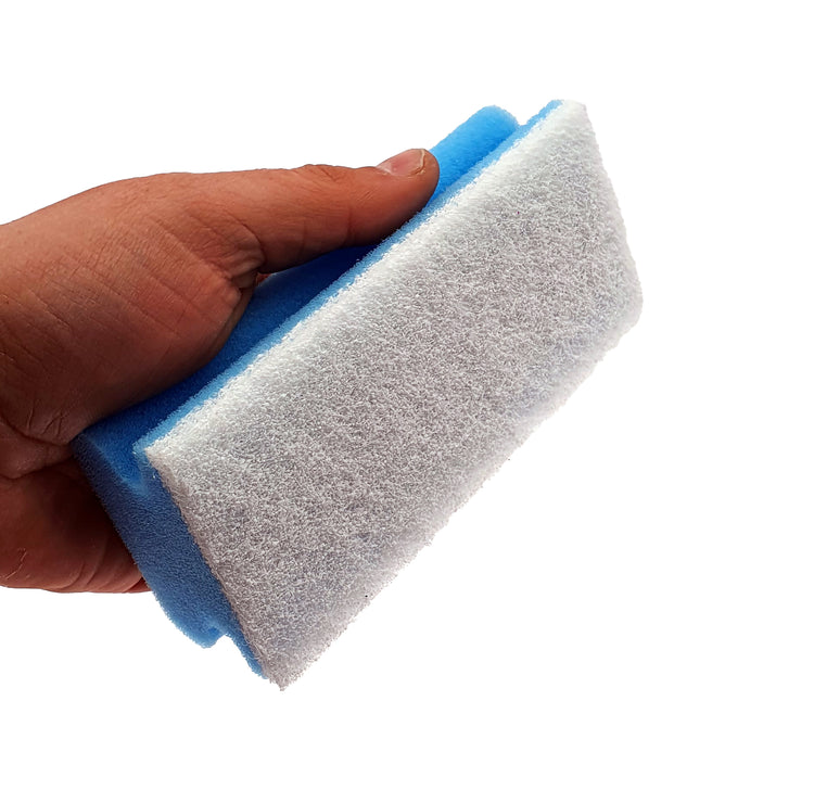 10er Set Kratzfreier Putzschwamm, Soft, waschbar, Haushaltsschwamm, mit Vlies und Griffmulde