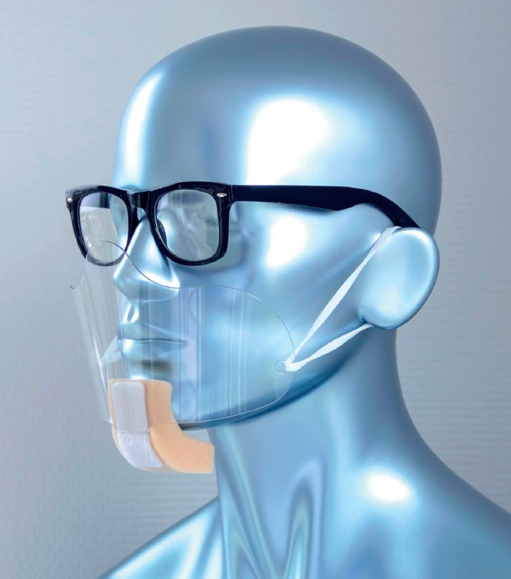 SCHAUMEX Transparente Mund-Nasen-Bedeckung