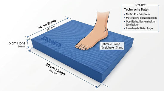 SCHAUMEX Balance Pad – Anwendungsbeispiel Fitness