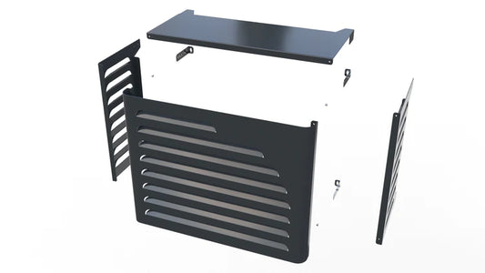 Schwarze Klimaanlage deckt zentrale AC-Abdeckungen für außen quadratisch  wasserdicht, staubdicht und winddichte langlebige AC-Einheit Abdeckung