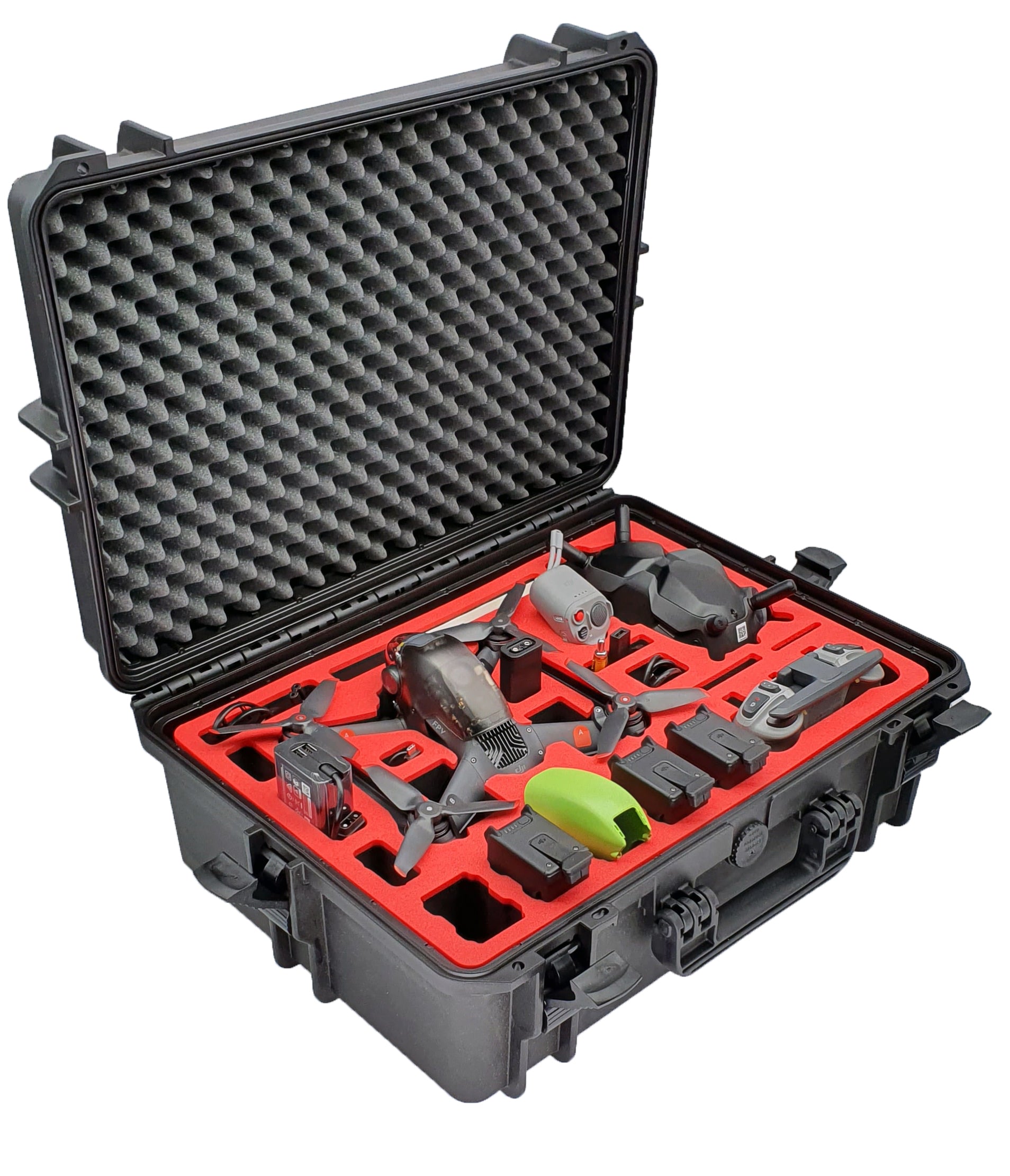 Transportkoffer Für DJI FPV Fernbedienung & Rocker – Stoßfest, EVA-Material, Schwarz/grau