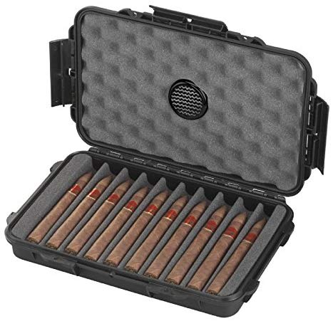 Hochwertiger und Exklusiver Reisehumidor für Zigarren - Transportkoffer - Case - Wasserdicht - Staubdicht - Aus robuster Hartschale