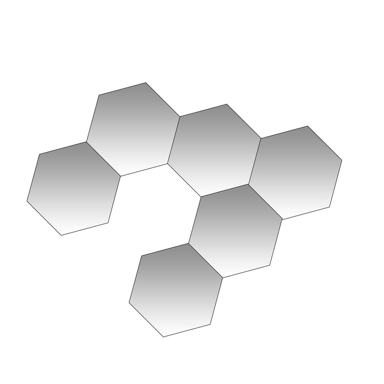 6x Basotect® G+ Schall-Absorber-Platten – Hexagon
