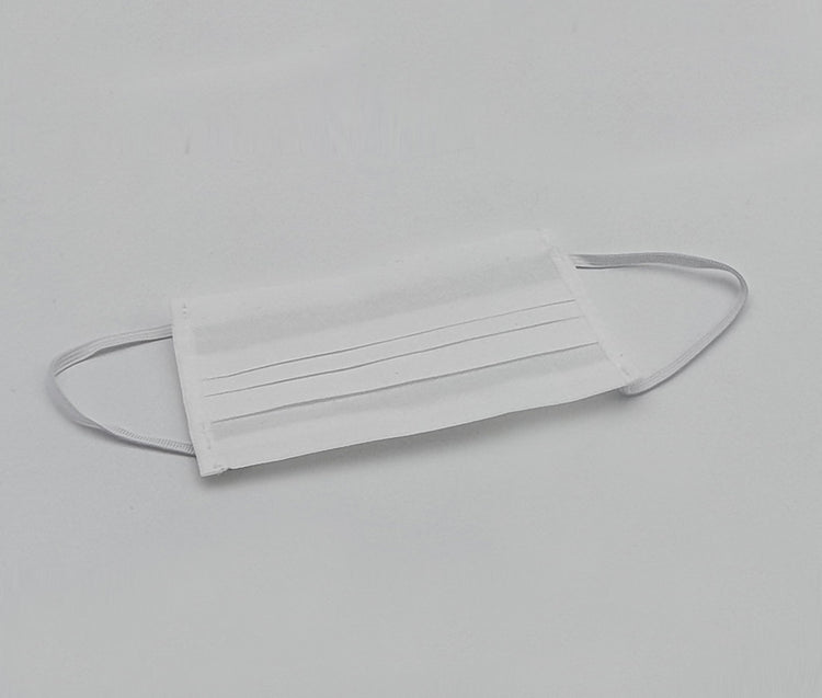 3x Mehrweg Stoffmasken aus Textil - 2 lagig - Vliesstoff - Farbe: Weiß -  mehrfach waschbar bei 60°C