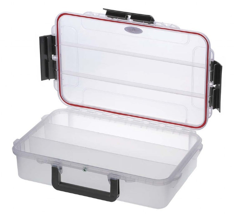 MC-CASES Gripbox 004T - Wasser- und staubdichte Box in Transparent